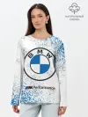 Лонгслив женский. Хлопок / BMW / БМВ