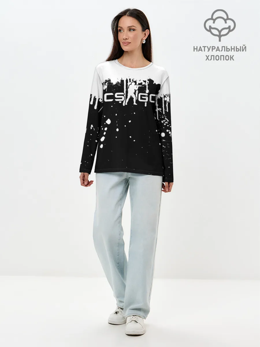 Лонгслив женский. Хлопок / COUNTER STRIKE