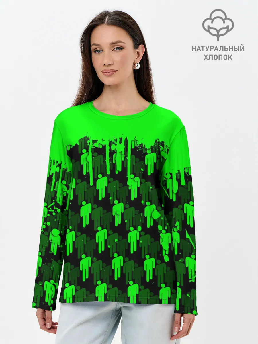 Лонгслив женский. Хлопок / BILLIE EILISH