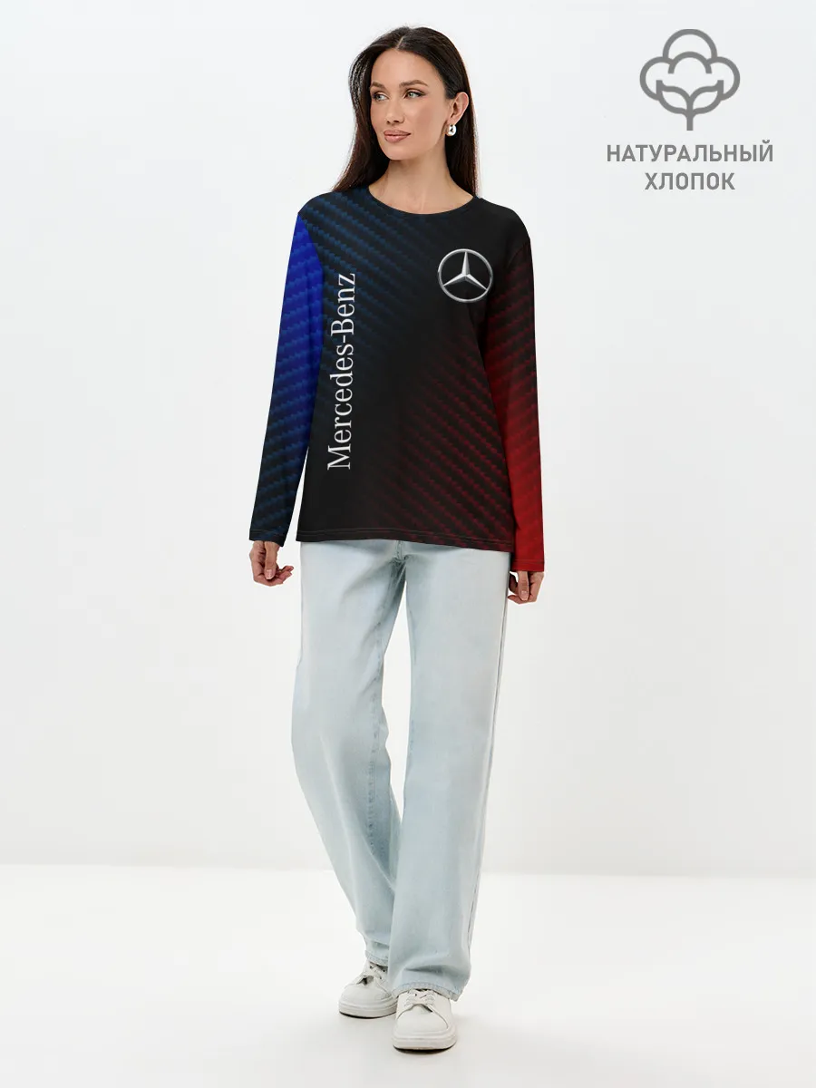 Лонгслив женский. Хлопок / MERCEDES / МЕРСЕДЕС