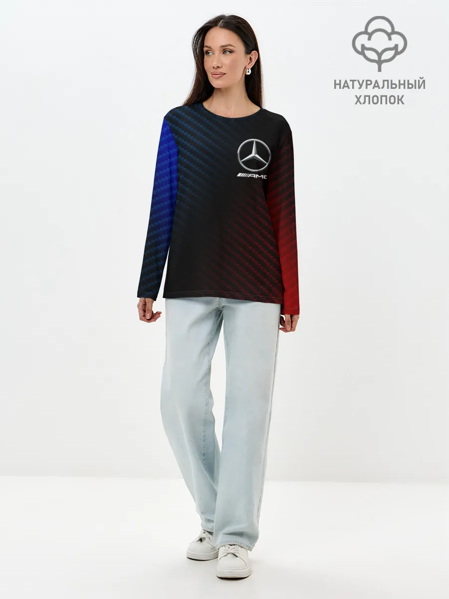 Лонгслив женский. Хлопок / MERCEDES / МЕРСЕДЕС