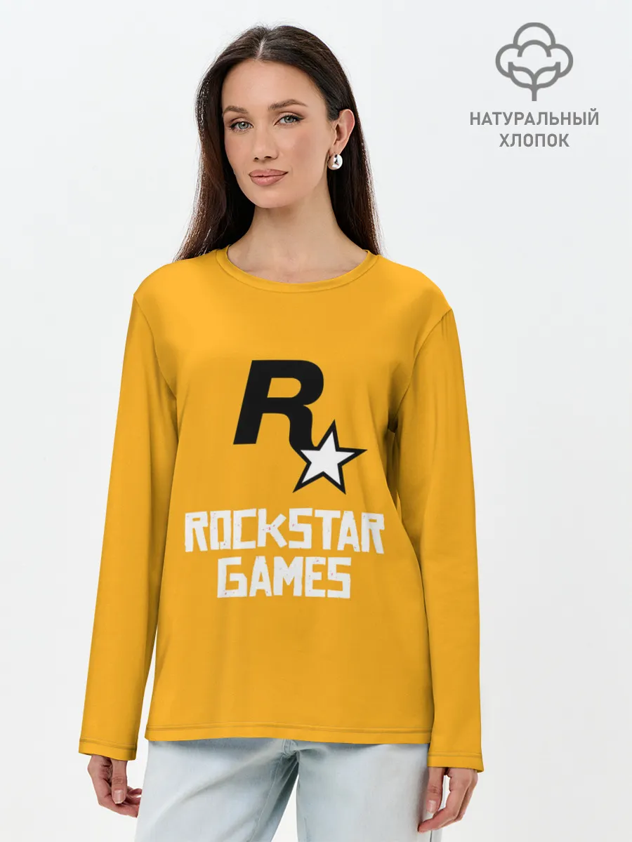 Лонгслив женский. Хлопок / Рокстар