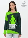 Лонгслив женский. Хлопок / PUBG / ПАБГ