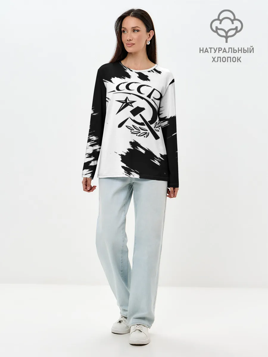 Лонгслив женский. Хлопок / СССР