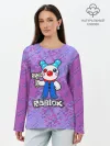 Лонгслив женский. Хлопок / Свинка Пигги из Roblox