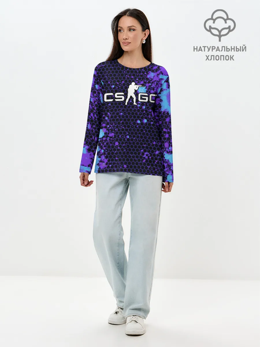 Лонгслив женский. Хлопок / COUNTER STRIKE