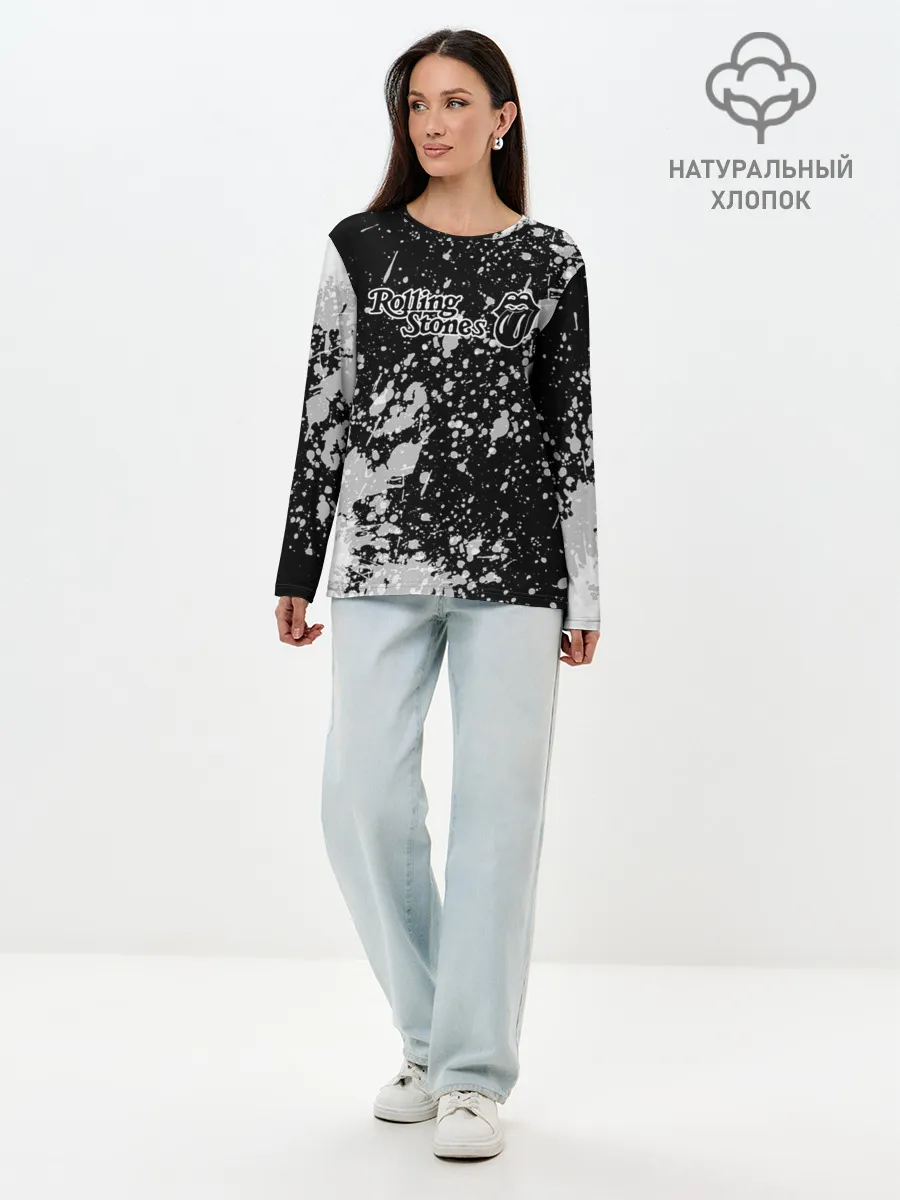 Лонгслив женский. Хлопок / Rolling Stones