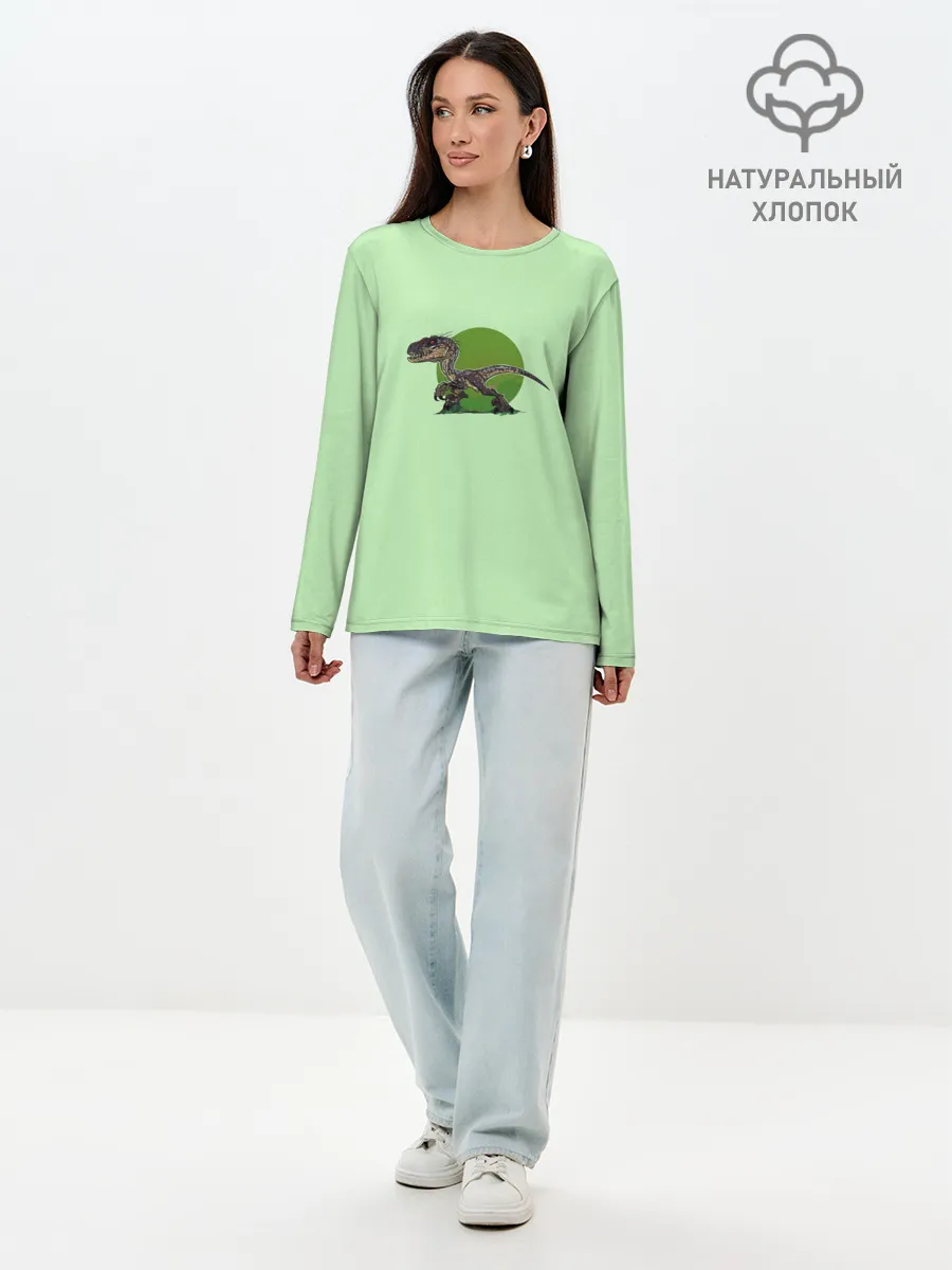 Лонгслив женский. Хлопок / IndoR