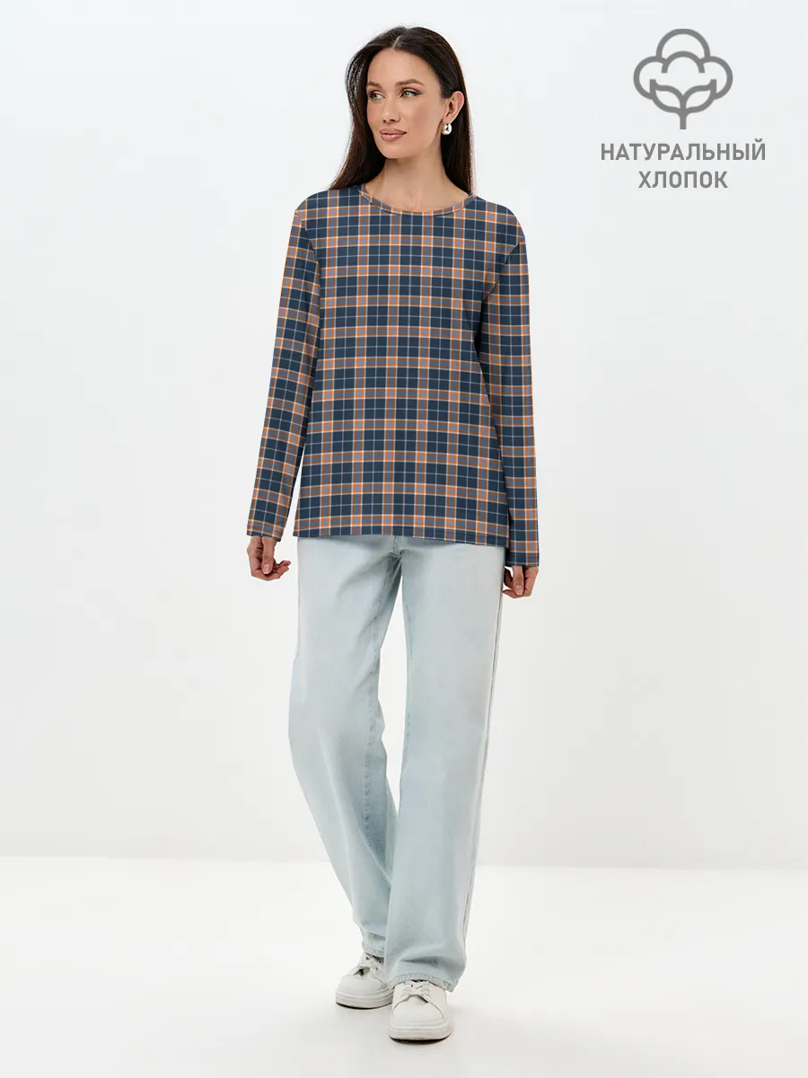 Лонгслив женский. Хлопок / Джентльмены