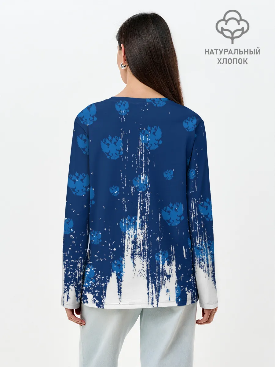 Лонгслив женский. Хлопок / RUSSIA / РОССИЯ