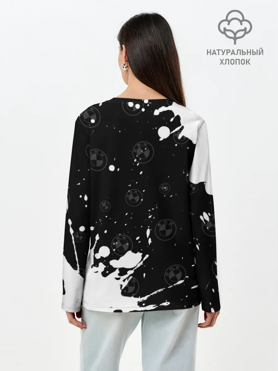 Лонгслив женский. Хлопок / BMW / БМВ