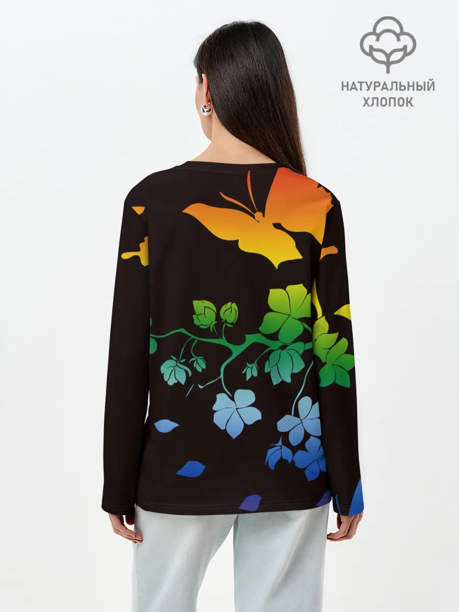 Лонгслив женский. Хлопок / BTS