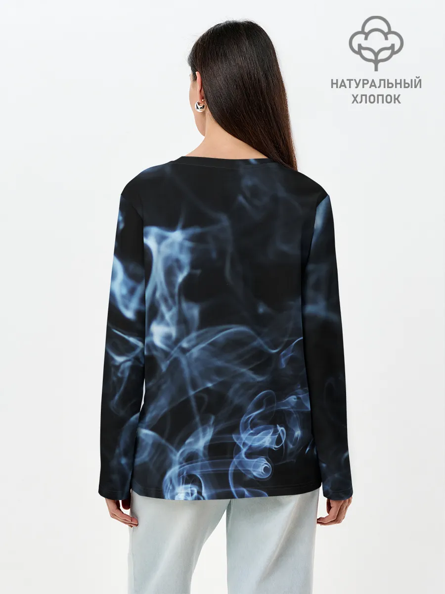 Лонгслив женский. Хлопок / ДЫМ
