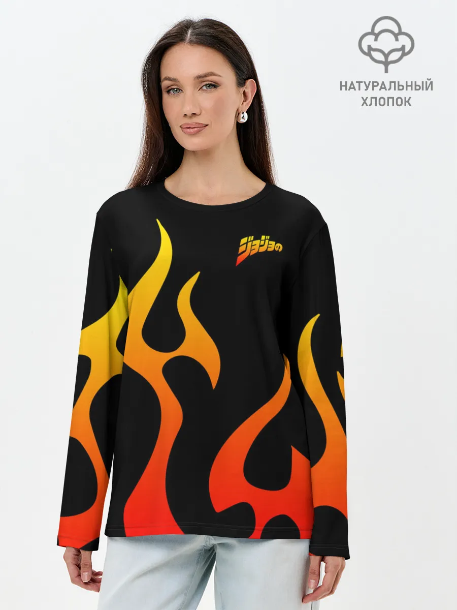 Лонгслив женский. Хлопок / JoJo Bizarre Adventure