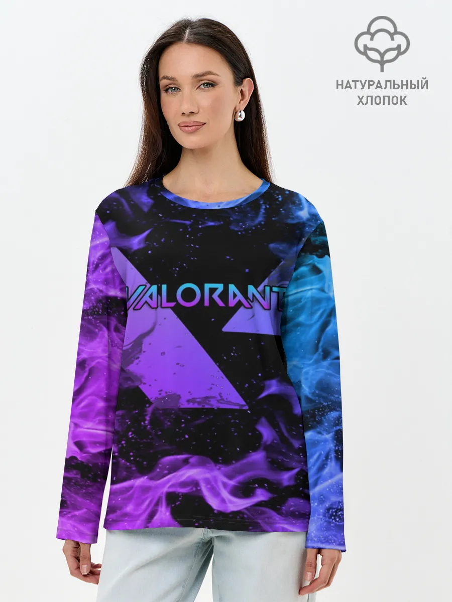 Лонгслив женский. Хлопок / VALORANT