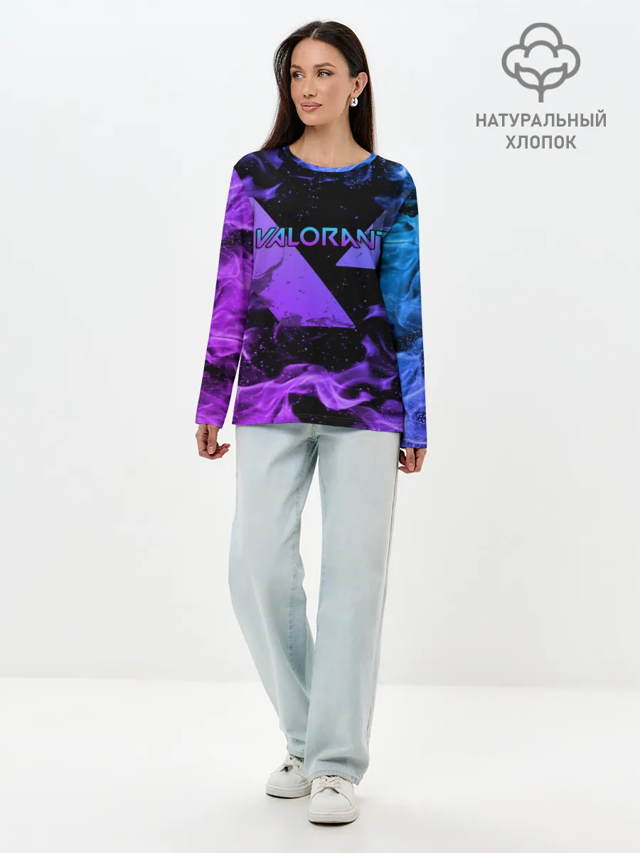 Лонгслив женский. Хлопок / VALORANT