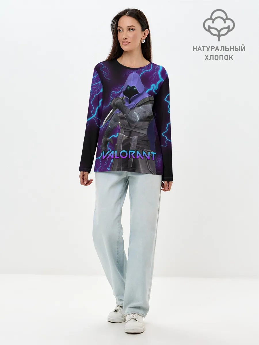 Лонгслив женский. Хлопок / VALORANT