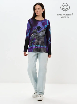Лонгслив женский. Хлопок / VALORANT