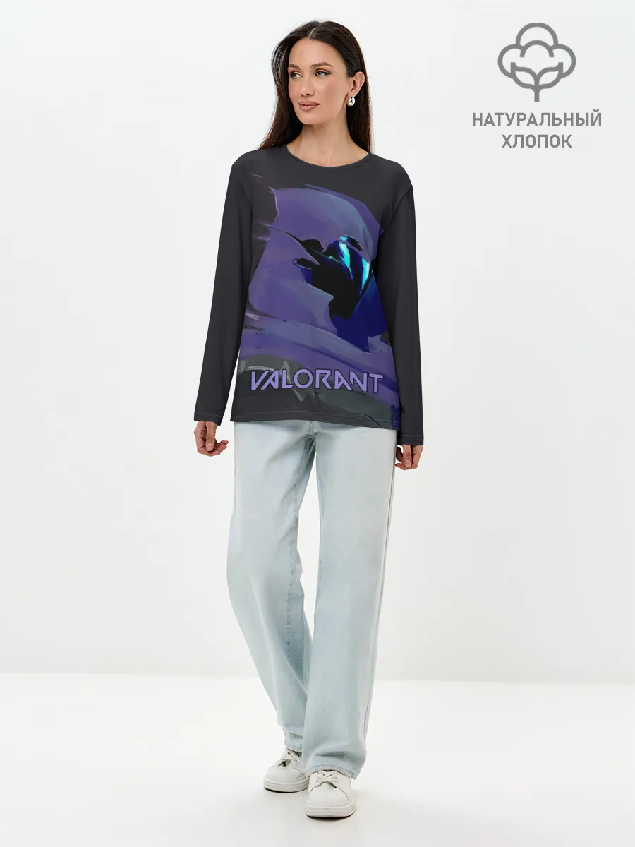 Лонгслив женский. Хлопок / VALORANT