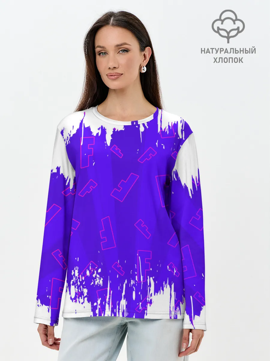 Лонгслив женский. Хлопок / FORTNITE / ФОРТНАЙТ
