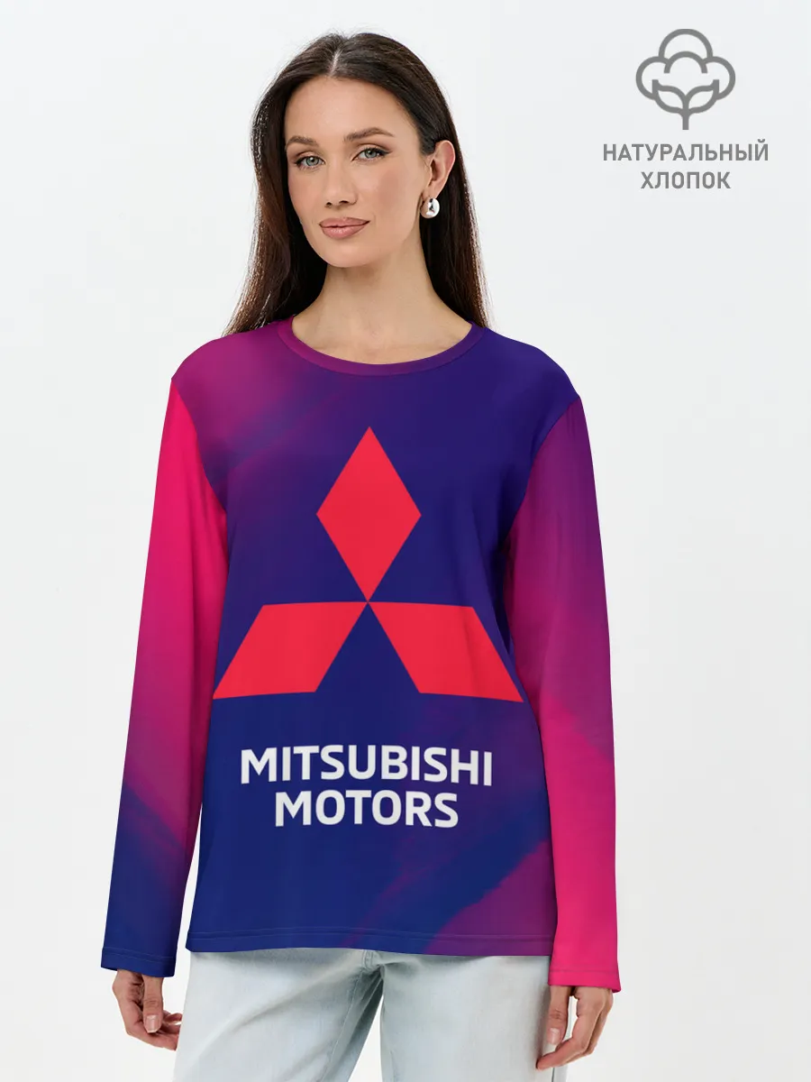 Лонгслив женский. Хлопок / MITSUBISHI / МИТСУБИСИ