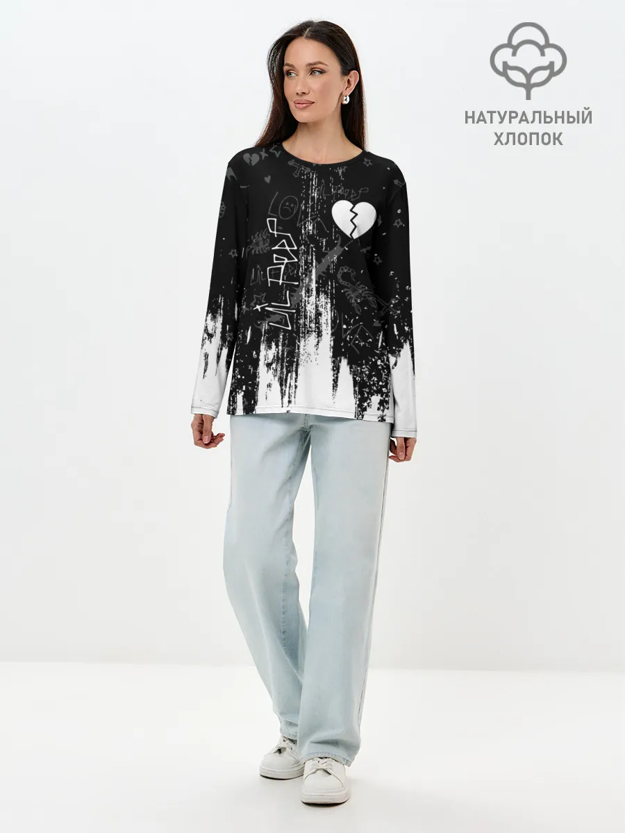 Лонгслив женский. Хлопок / LIL PEEP / ЛИЛ ПИП