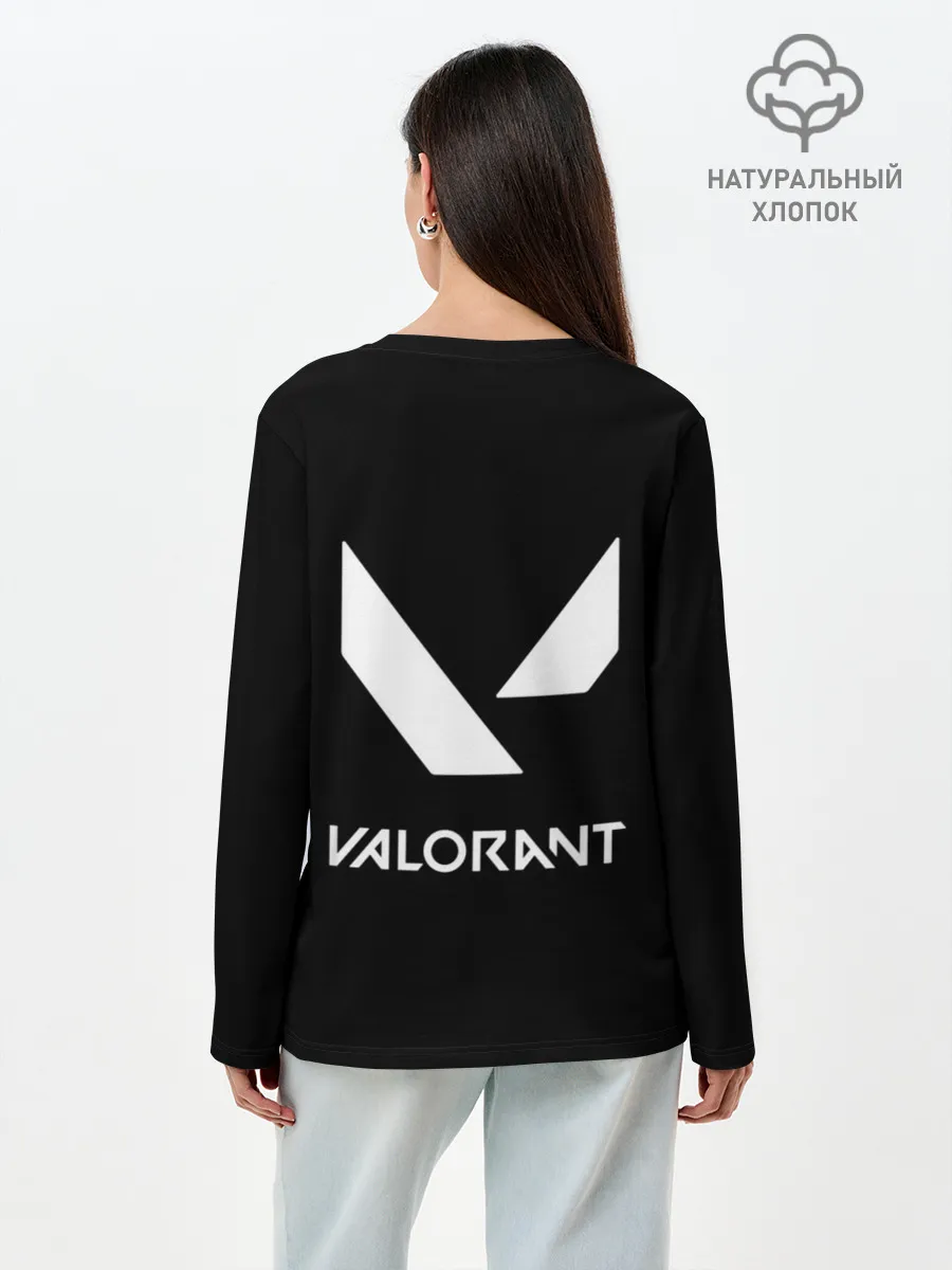 Лонгслив женский. Хлопок / VALORANT OMEN
