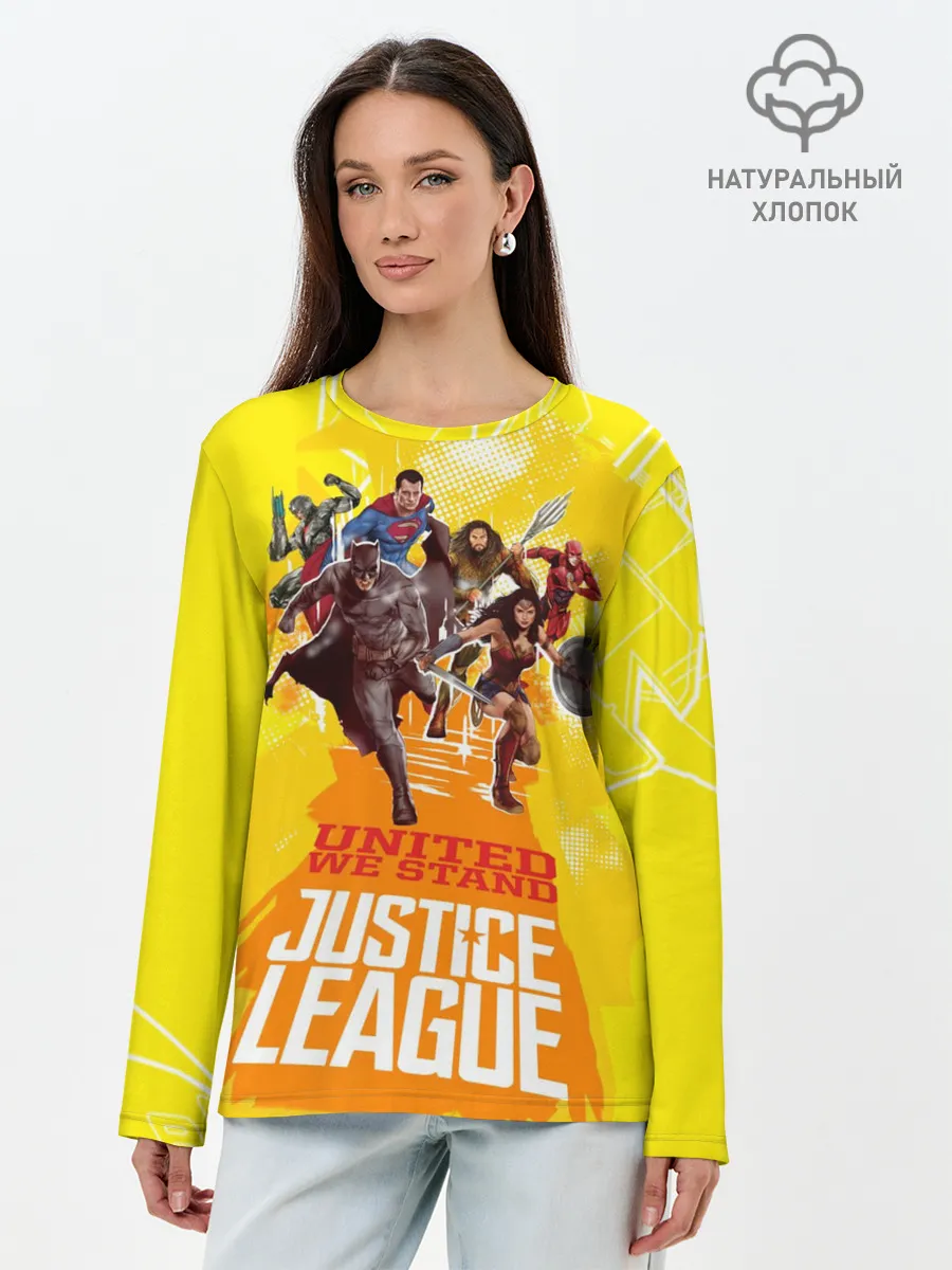 Лонгслив женский. Хлопок / Justice League