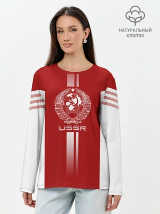 Лонгслив женский. Хлопок / СССР