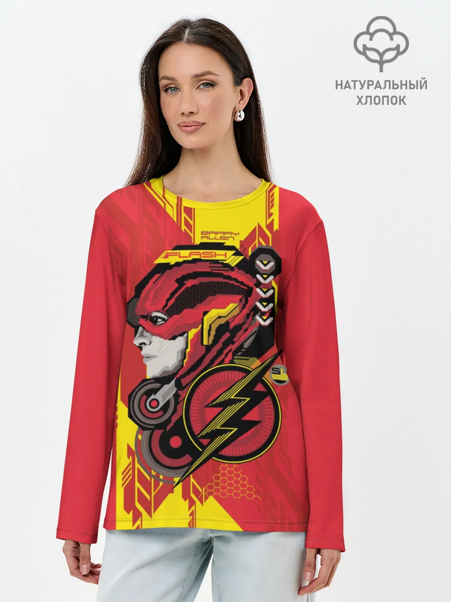 Лонгслив женский. Хлопок / The Flash