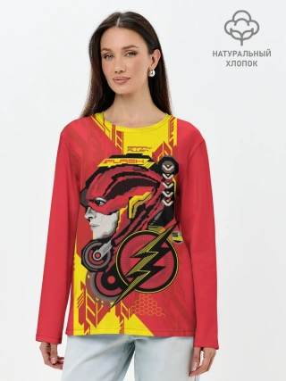 Лонгслив женский. Хлопок / The Flash