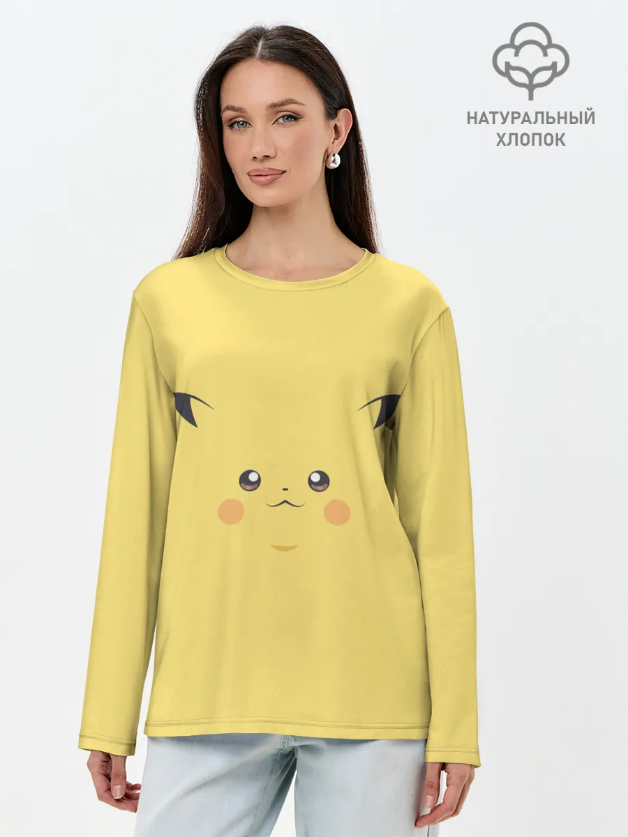 Лонгслив женский. Хлопок / Пика-Пика!?