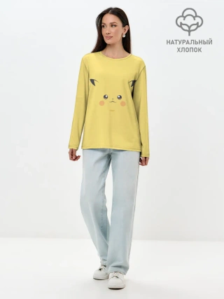 Лонгслив женский. Хлопок / Пика-Пика!?