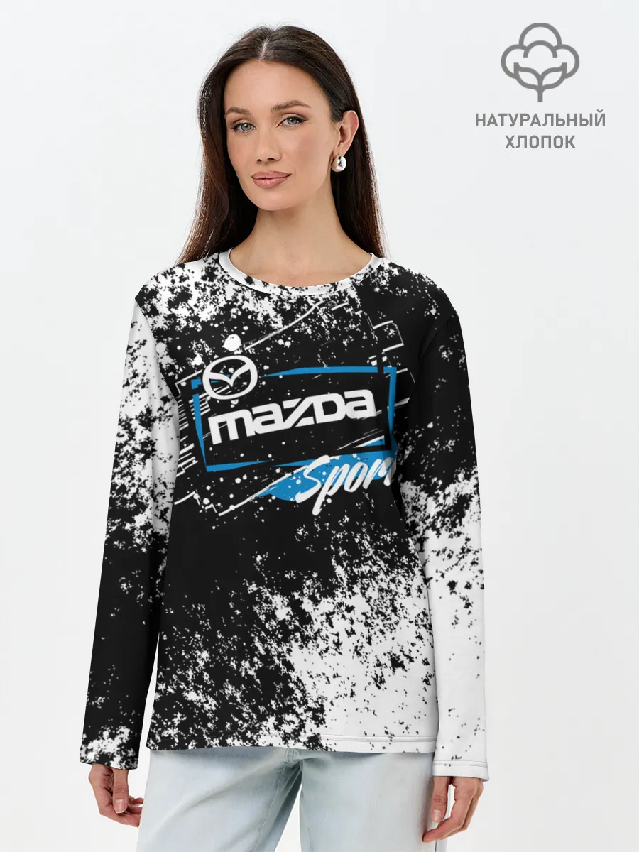 Лонгслив женский. Хлопок / MAZDA SPORT