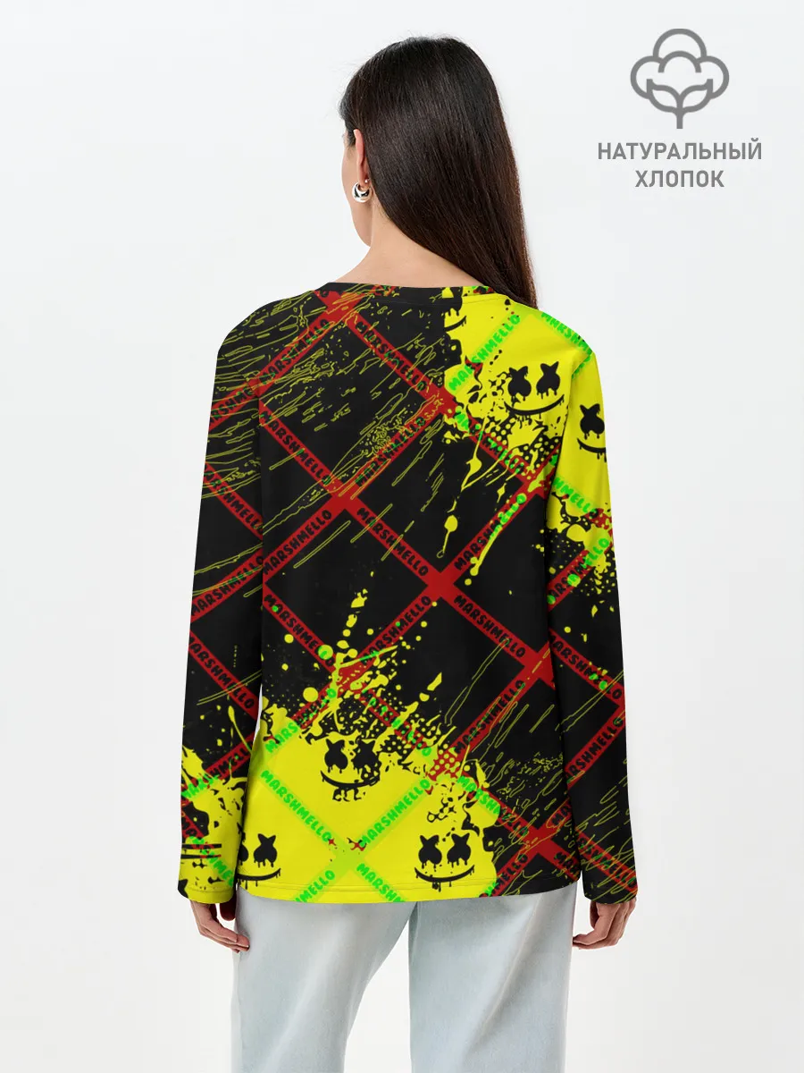 Лонгслив женский. Хлопок / MARSHMELLO