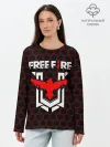 Лонгслив женский. Хлопок / FREE FIRE / ФРИ ФАЕР