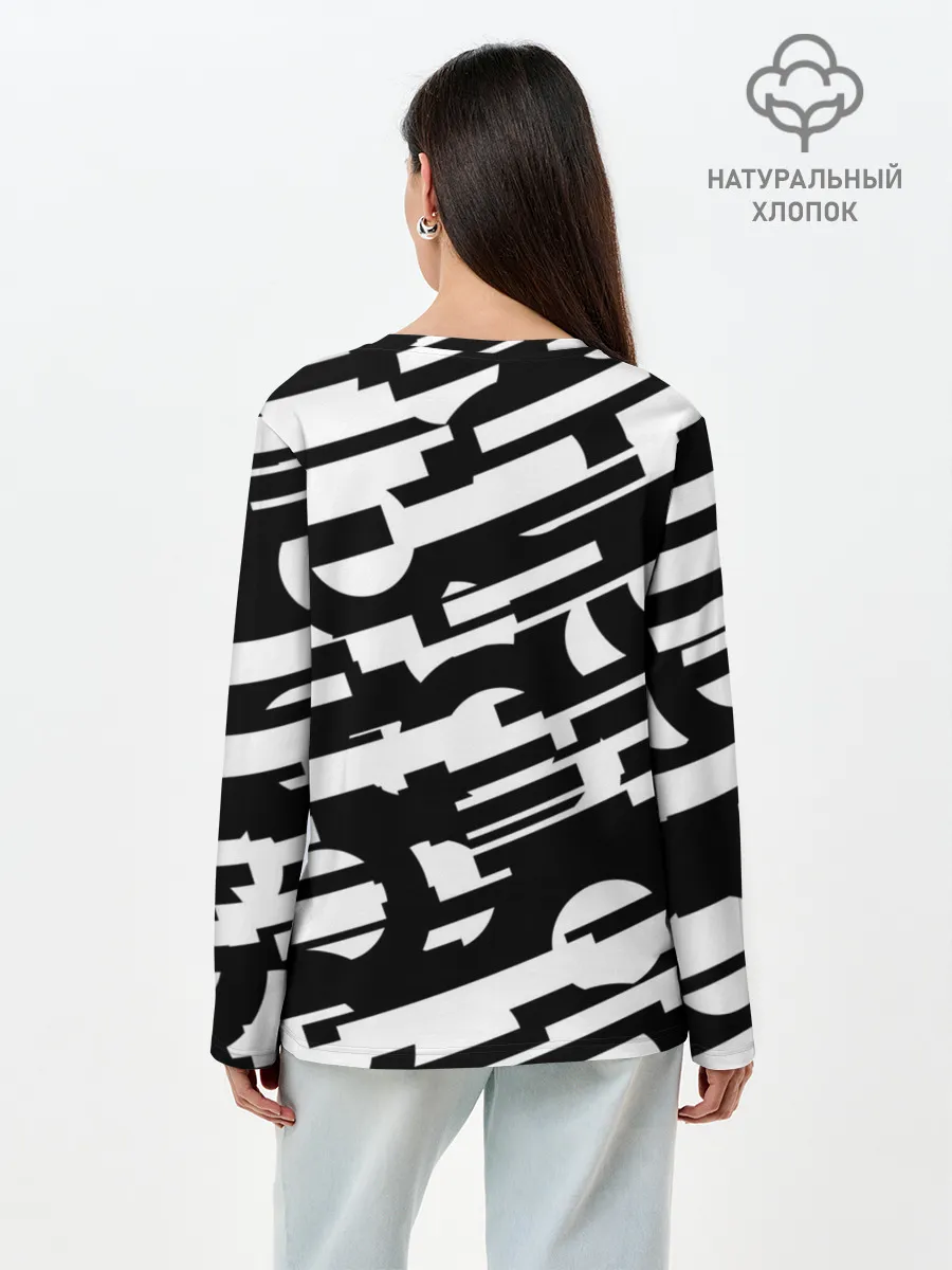 Лонгслив женский. Хлопок / ФАНТАСТИКА КОСМОС