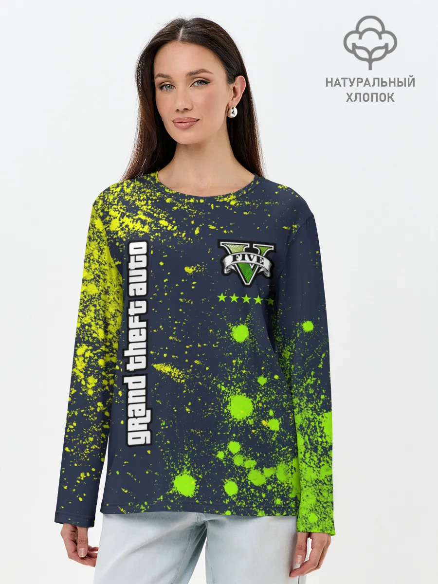 Лонгслив женский. Хлопок / GTA 5 / ГТА 5