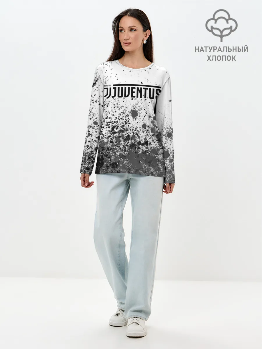 Лонгслив женский. Хлопок / JUVENTUS / ЮВЕНТУС