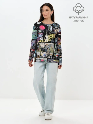 Лонгслив женский. Хлопок / Академия Амбрелла
