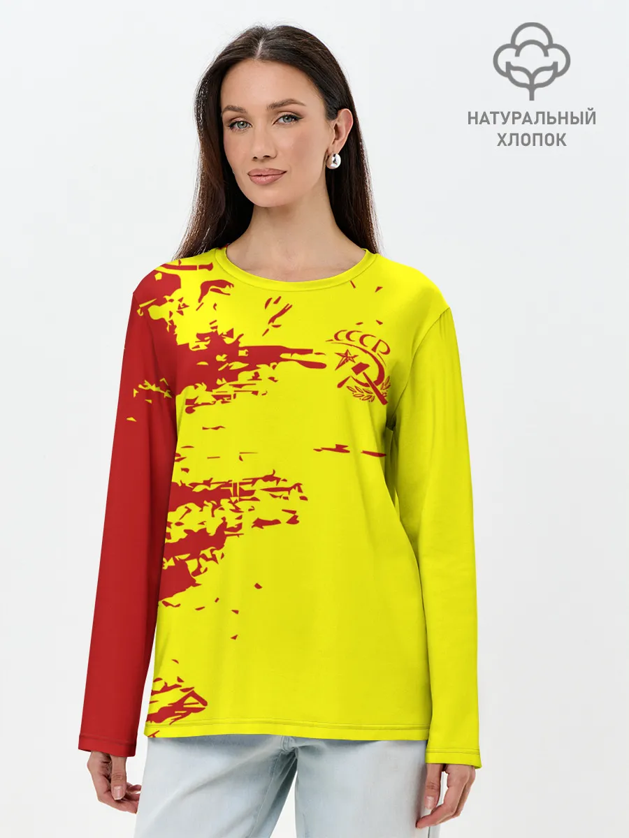 Лонгслив женский. Хлопок / CCCP