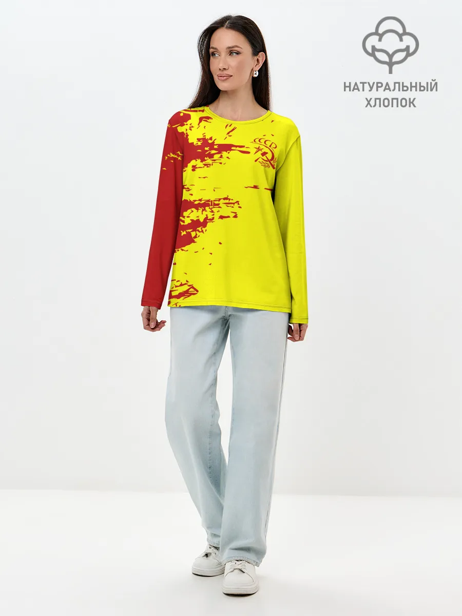 Лонгслив женский. Хлопок / CCCP