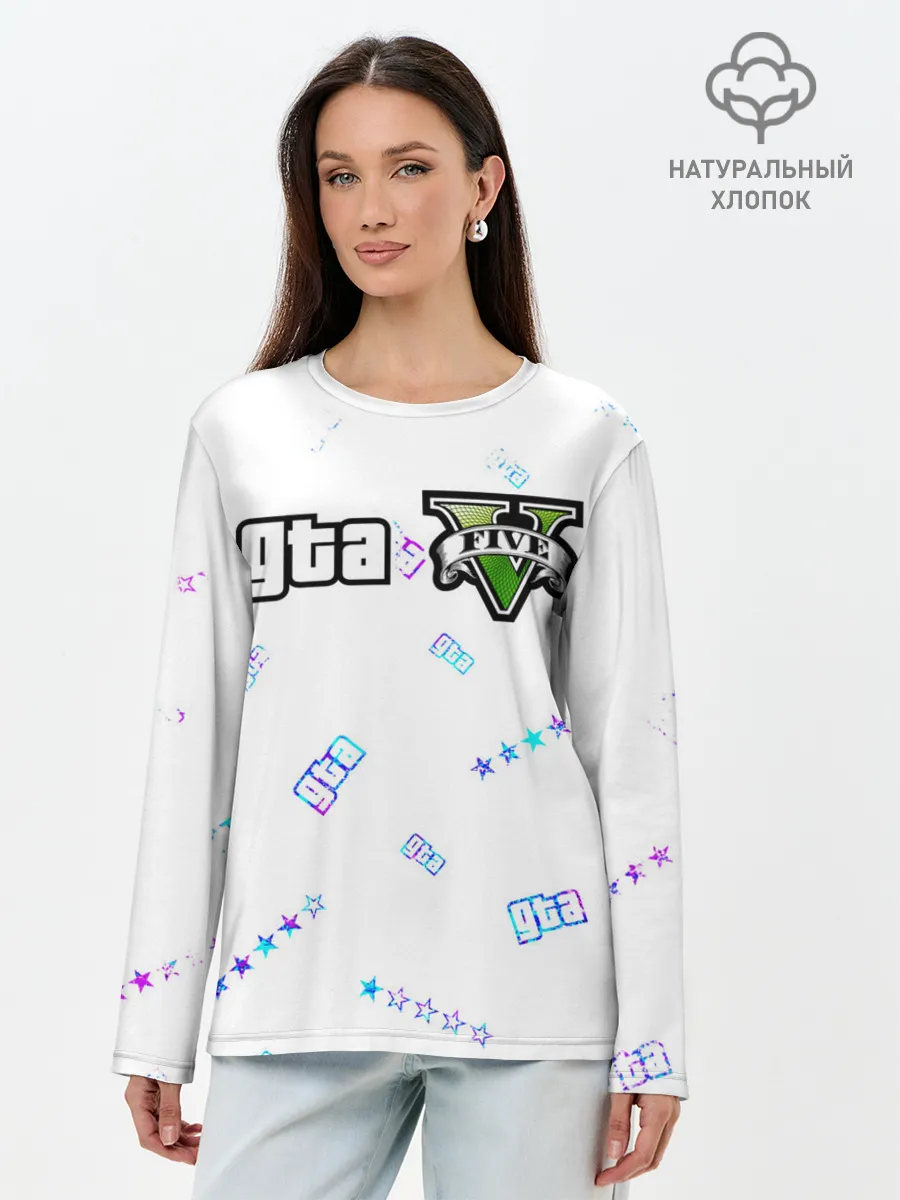 Лонгслив женский. Хлопок / GTA 5 / ГТА 5