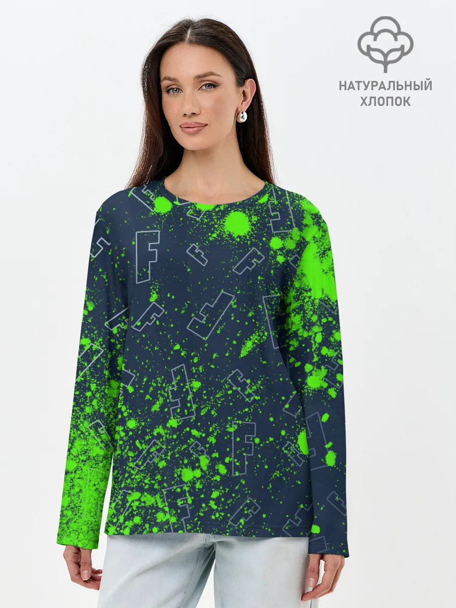 Лонгслив женский. Хлопок / FORTNITE / ФОРТНАЙТ