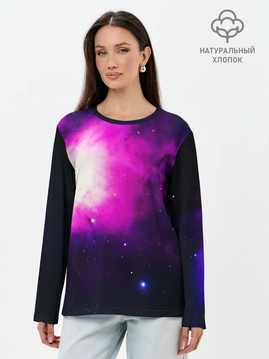 Лонгслив женский. Хлопок / Space