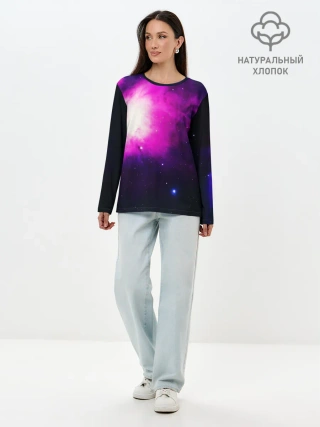 Лонгслив женский. Хлопок / Space