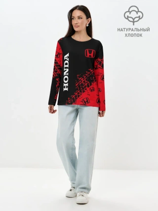 Лонгслив женский. Хлопок / HONDA / ХОНДА