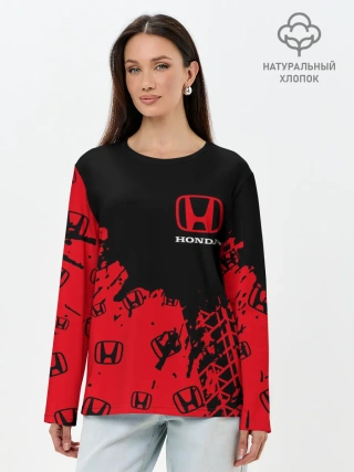 Лонгслив женский. Хлопок / HONDA / ХОНДА