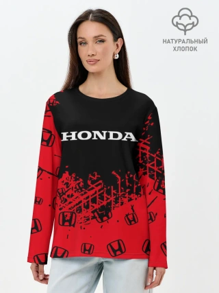 Лонгслив женский. Хлопок / HONDA / ХОНДА
