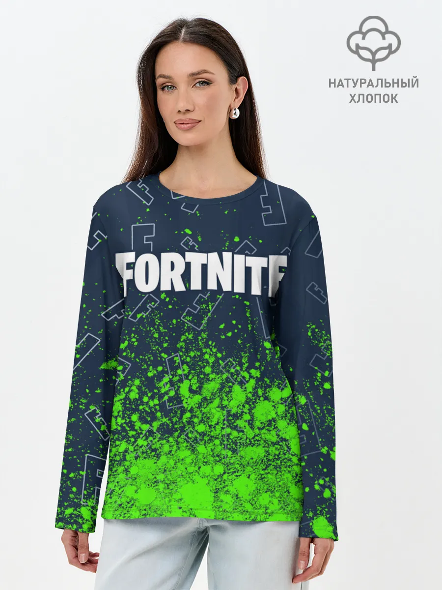 Лонгслив женский. Хлопок / FORTNITE / ФОРТНАЙТ